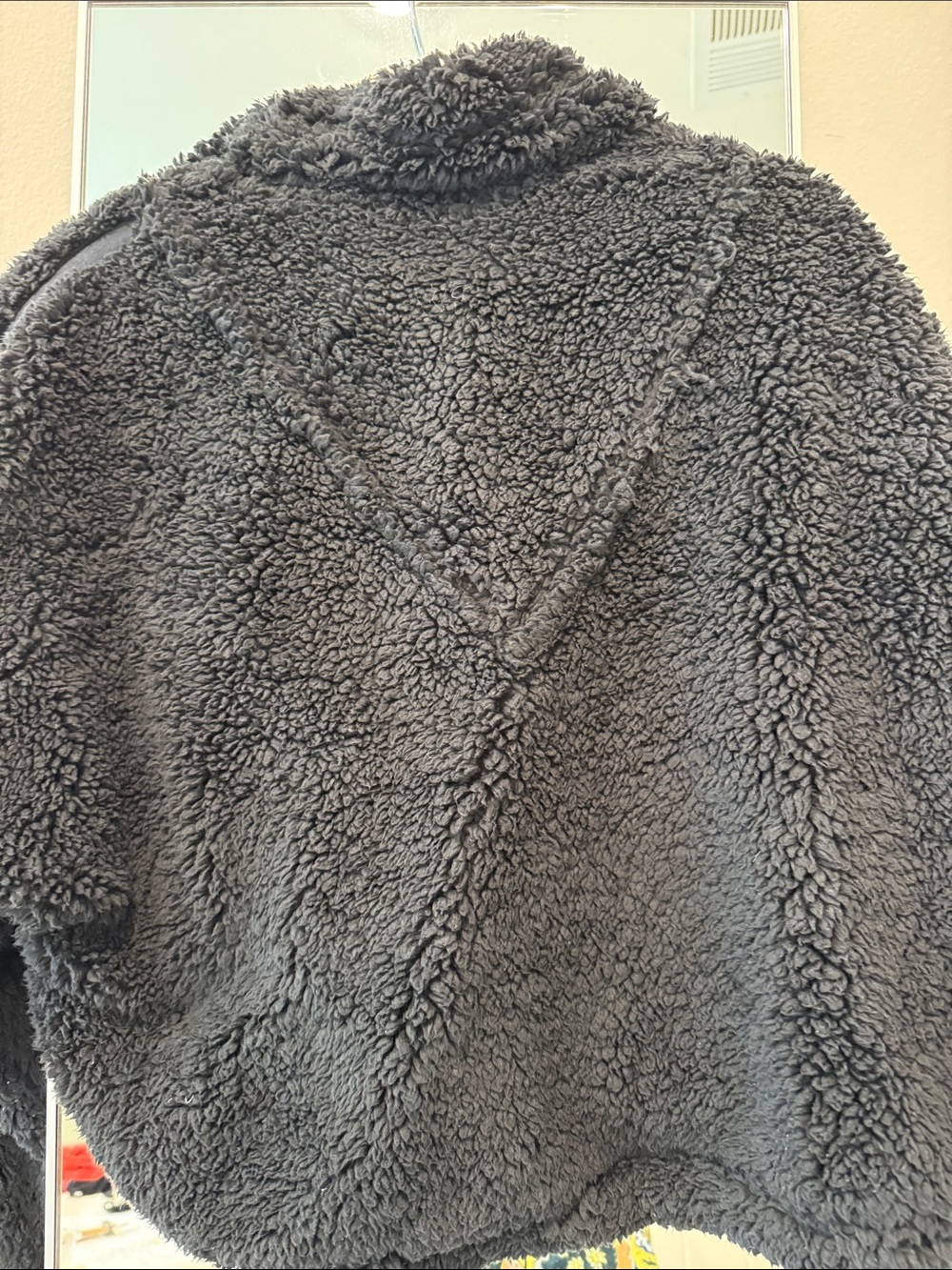 Free People Movement Cozy Black Sherpa Hoodie Jacket SZ XS - Picture 3 of 5